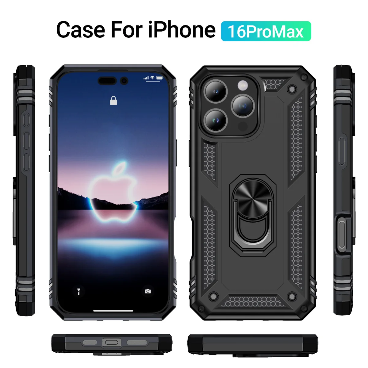 cross-border compatible with Apple iPhone16 Pro Max Trooper shockproof car mount 2-in-1 phone case manufacturer
