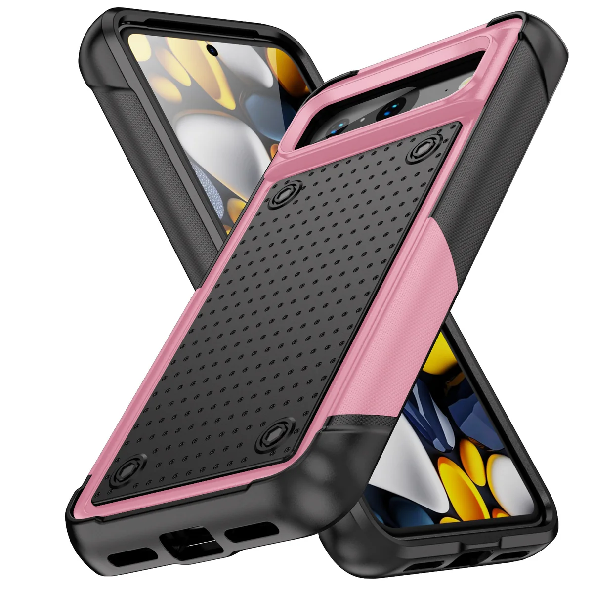 cross-border compatible with Google Google pixel8A Elegant shockproof phone case 2-in-1 anti-slip soccer-ball texture in stock