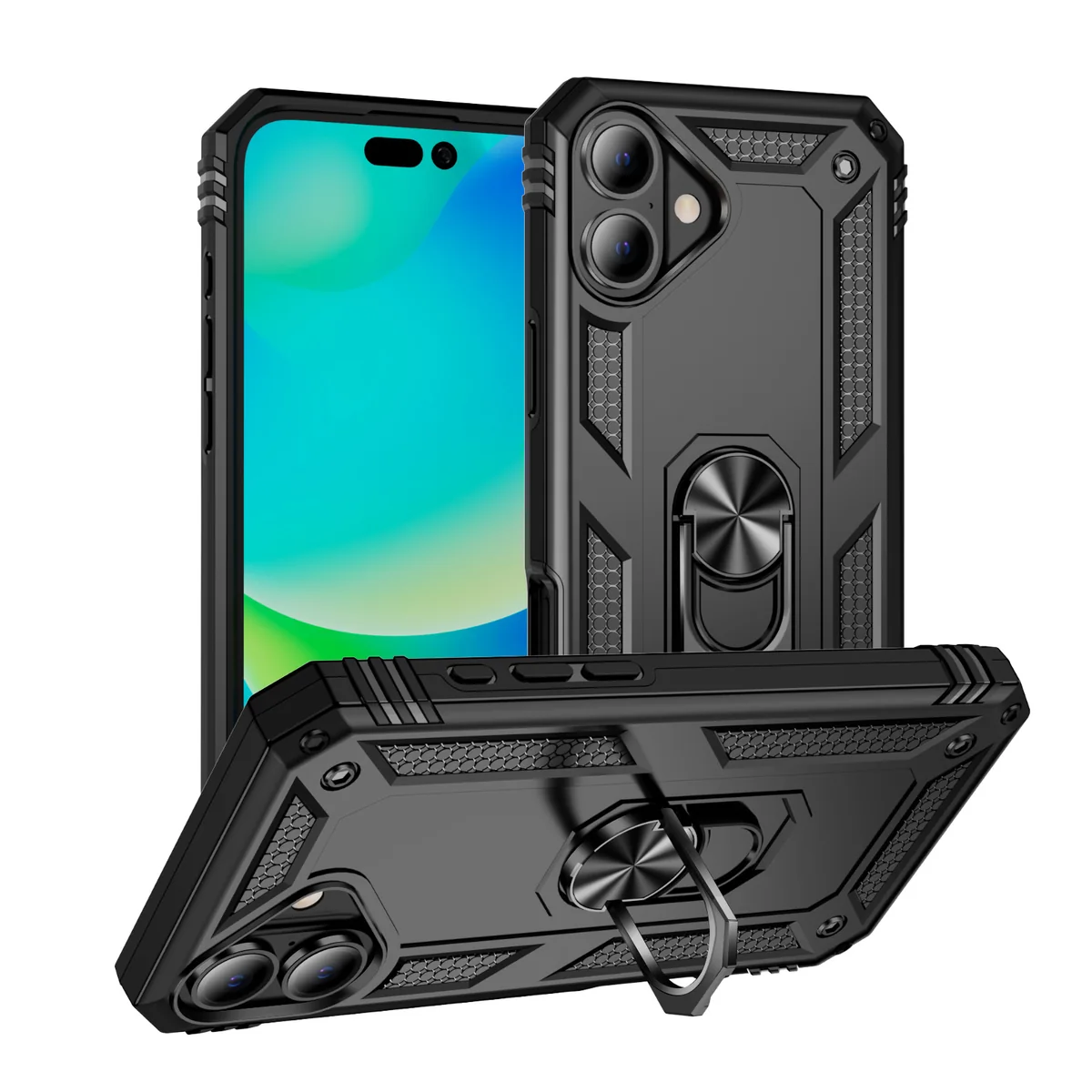 cross-border compatible with Apple iPhone16 Plus Trooper shockproof car mount 2-in-1 phone case manufacturer
