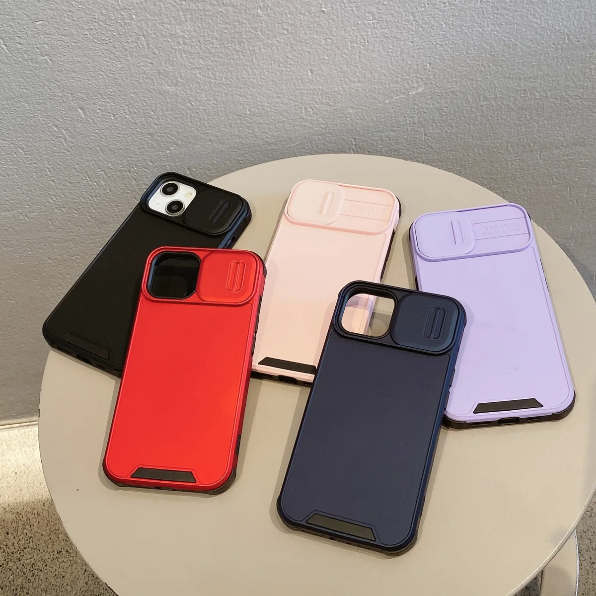 compatible with Apple iPhone15 Navigator sliding camera cover 2-in-1 PC+TPU supports wireless charging manufacturer new arrival