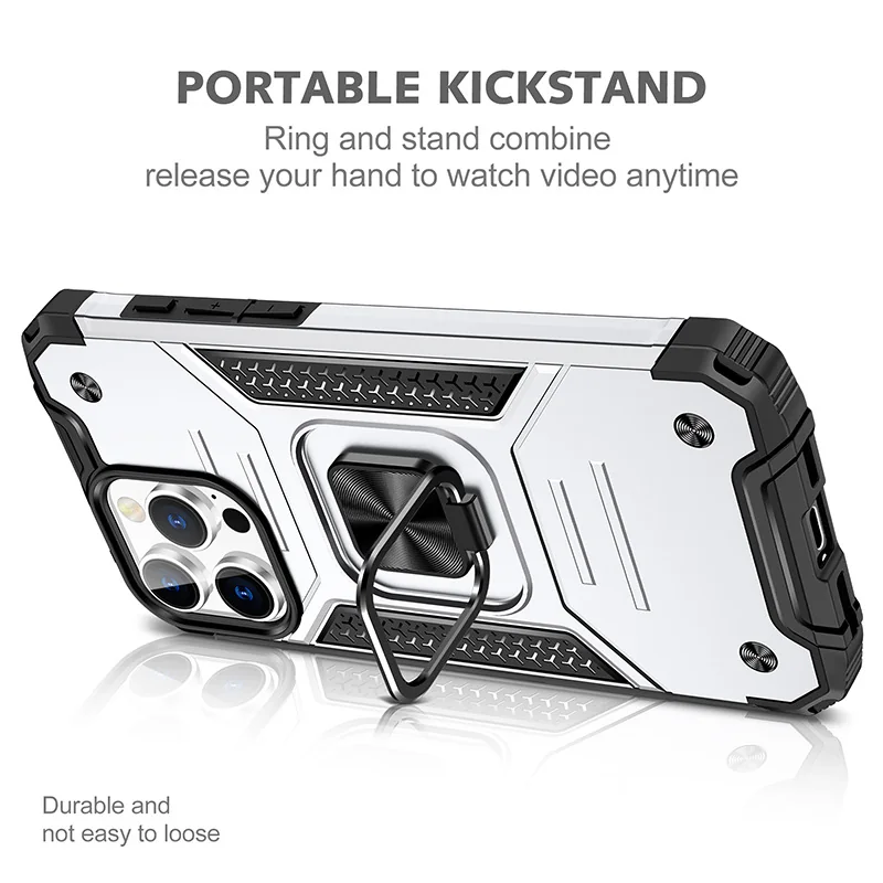 cross-border e-commerce compatible with Apple iPhone16 Pro max Kemeng armor shockproof phone case car mount