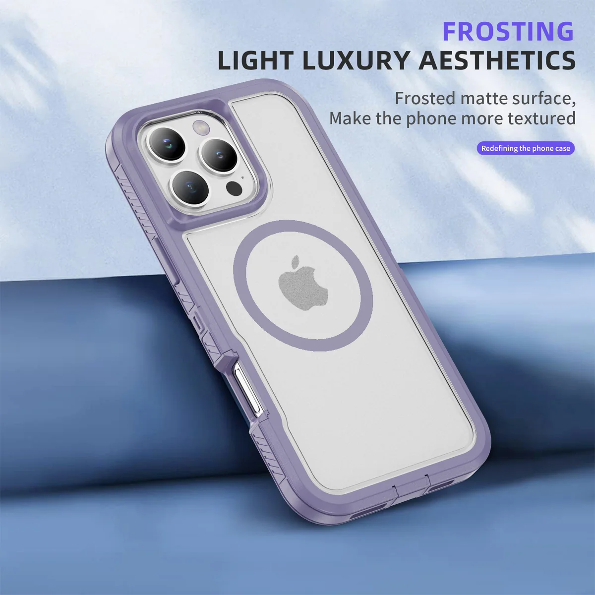 cross-border compatible with Apple IP16Pro Max Guardian magnetic ring phone case 3-in-1 shockproof fingerprint-resistant manufacturer