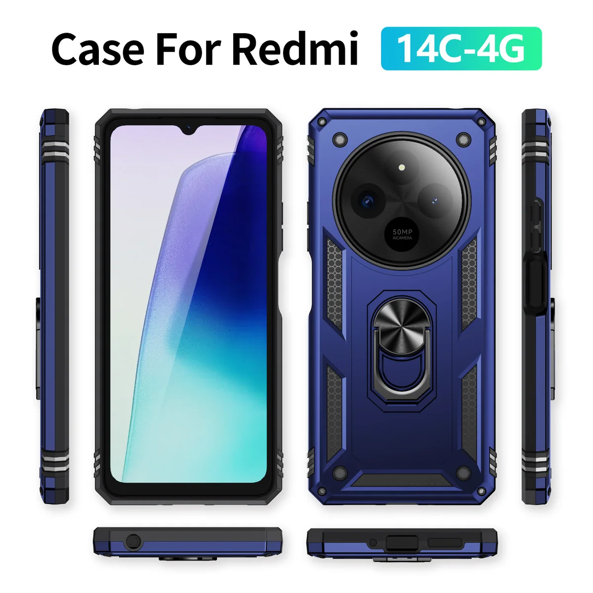 cross-border e-commerce compatible with Redmi14C 4G Trooper shockproof kickstand phone case direct manufacturer volume discounts available