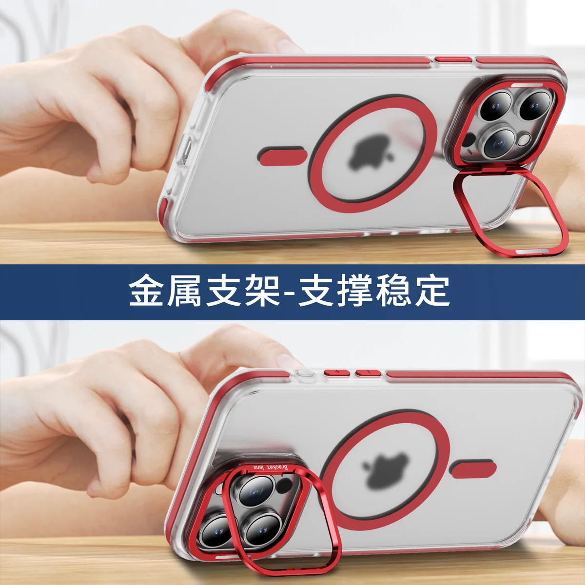 cross-border compatible with Apple IP15PRO MAX two-tone cloud pattern soft-touch magnetic ring kickstand phone case wireless charging