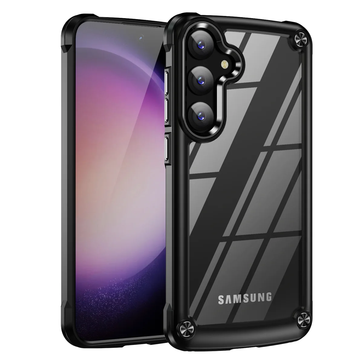 cross-border compatible with Samsung SAM S25 Golden-Wing Bird shockproof phone case metal buttons direct manufacturer S25PLUS