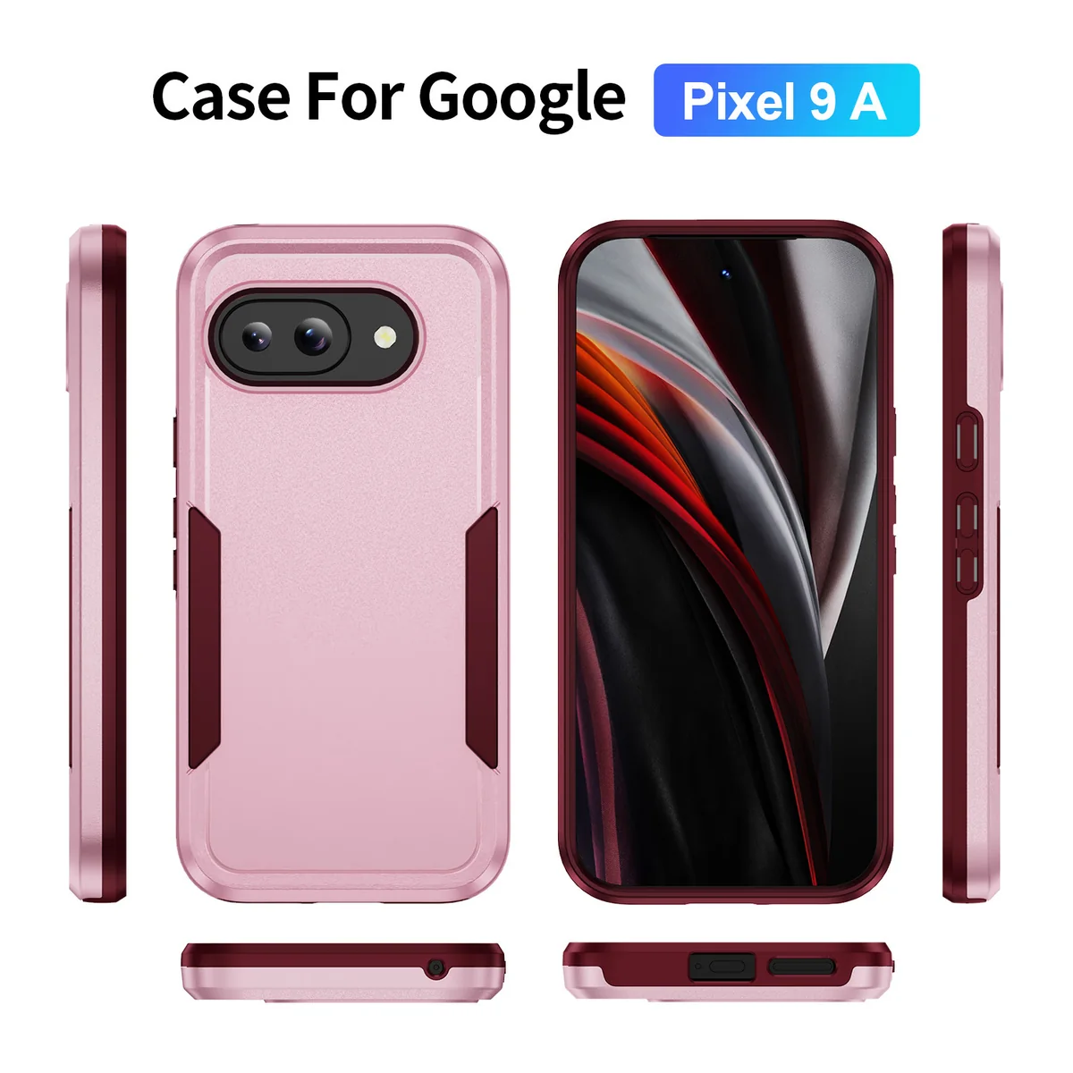 cross-border compatible with Google Pixel 9A Explorer 2-in-1 wireless charging shockproof phone case direct manufacturer