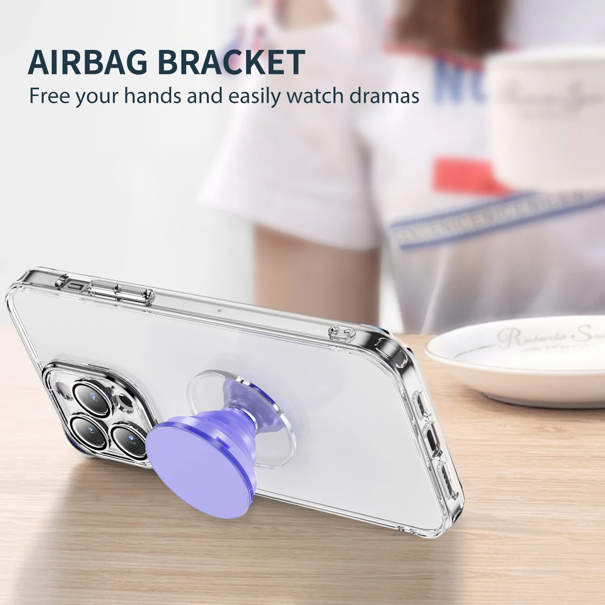 air cushion kickstand B style air cushion kickstand telescopically adjustable kickstand fully adjustable viewing and office use phone case accessories