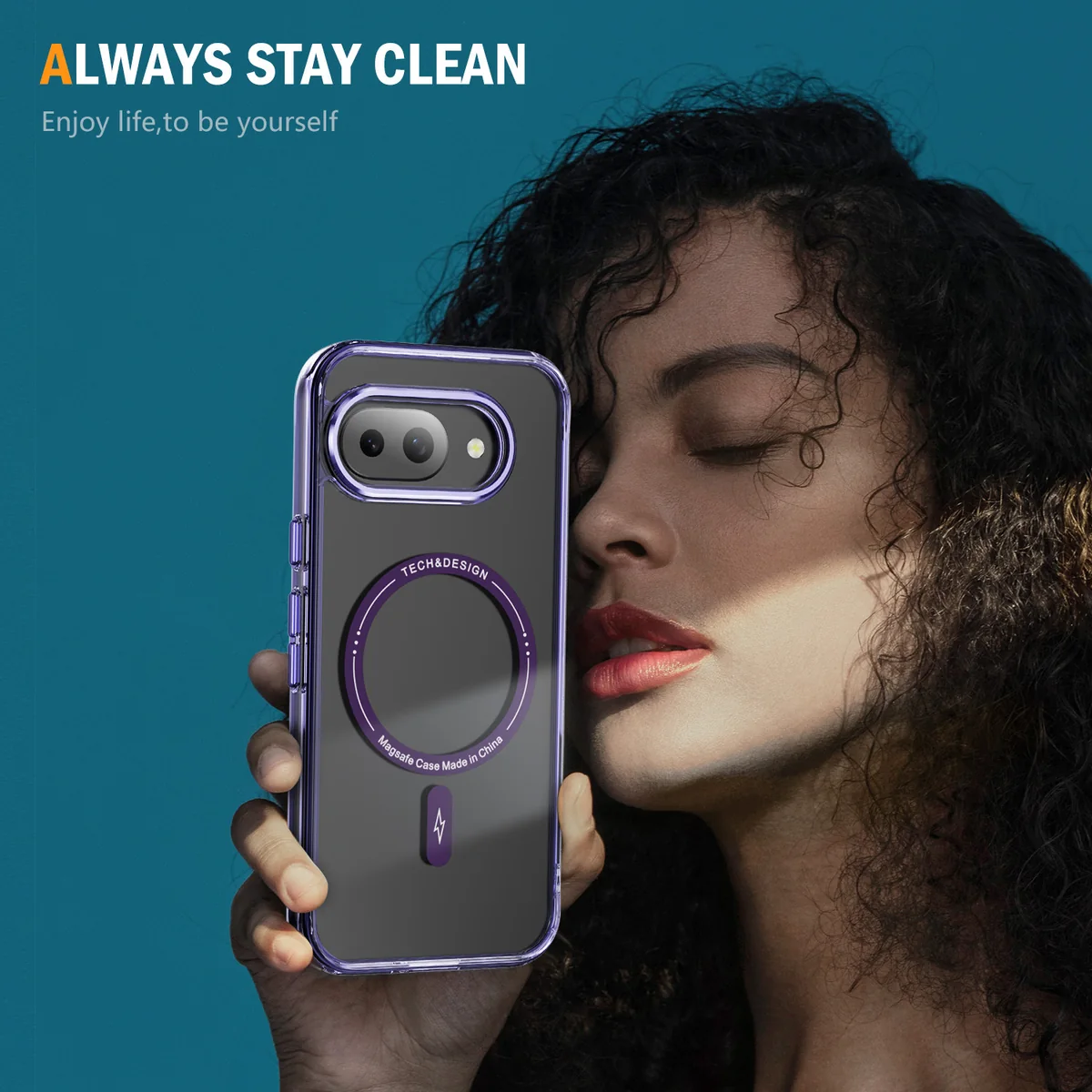 cross-border compatible with Google Google Pixel 9A Phantom ultra-clear magnetic attachment large camera opening transparent case phone case manufacturer