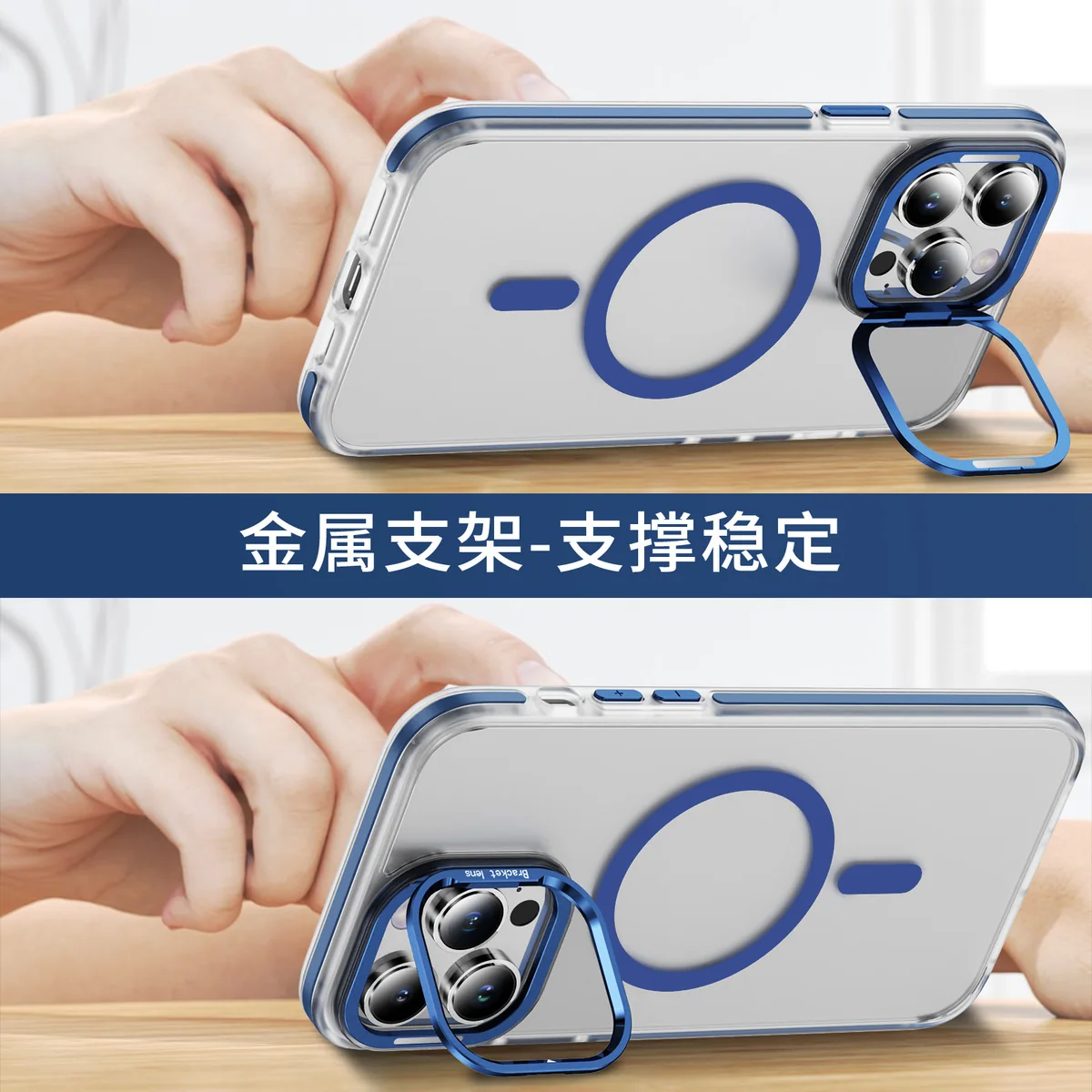 cross-border compatible with Apple iPhone13 Pro two-tone cloud pattern soft-touch magnetic ring kickstand phone case wireless charging