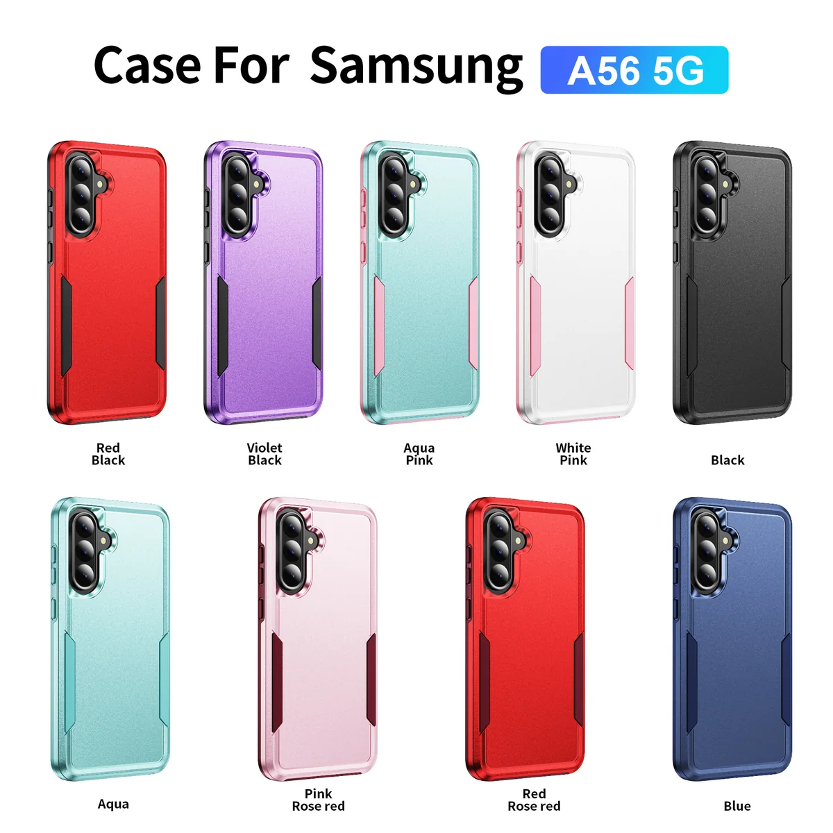 cross-border compatible with Samsung A56 5G Explorer without ring 2-in-1 wireless charging shockproof phone case manufacturer