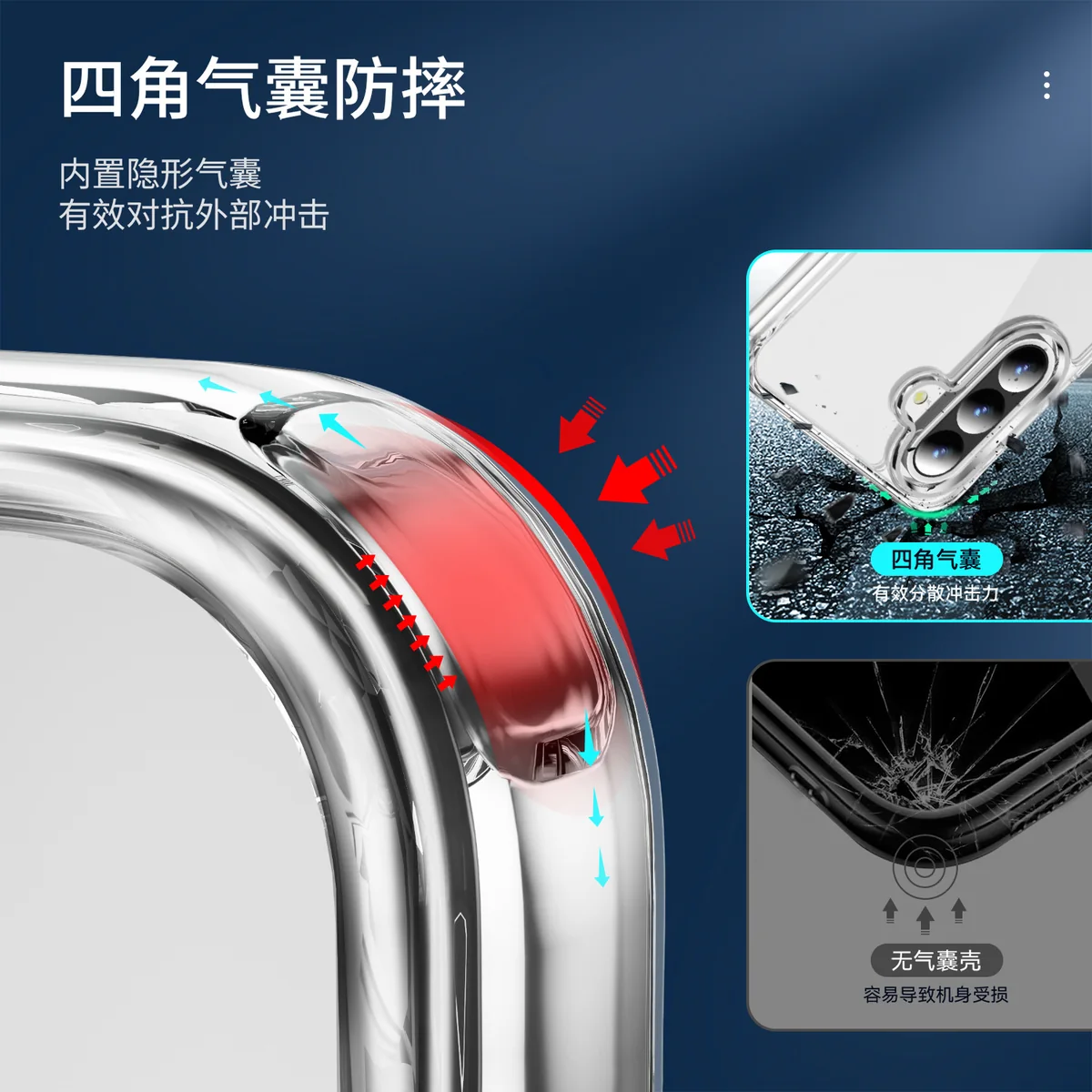 cross-border compatible with Samsung A36 5G crystal-clear shockproof 2.0 German anti-yellowing material non-yellowing phone case transparent case