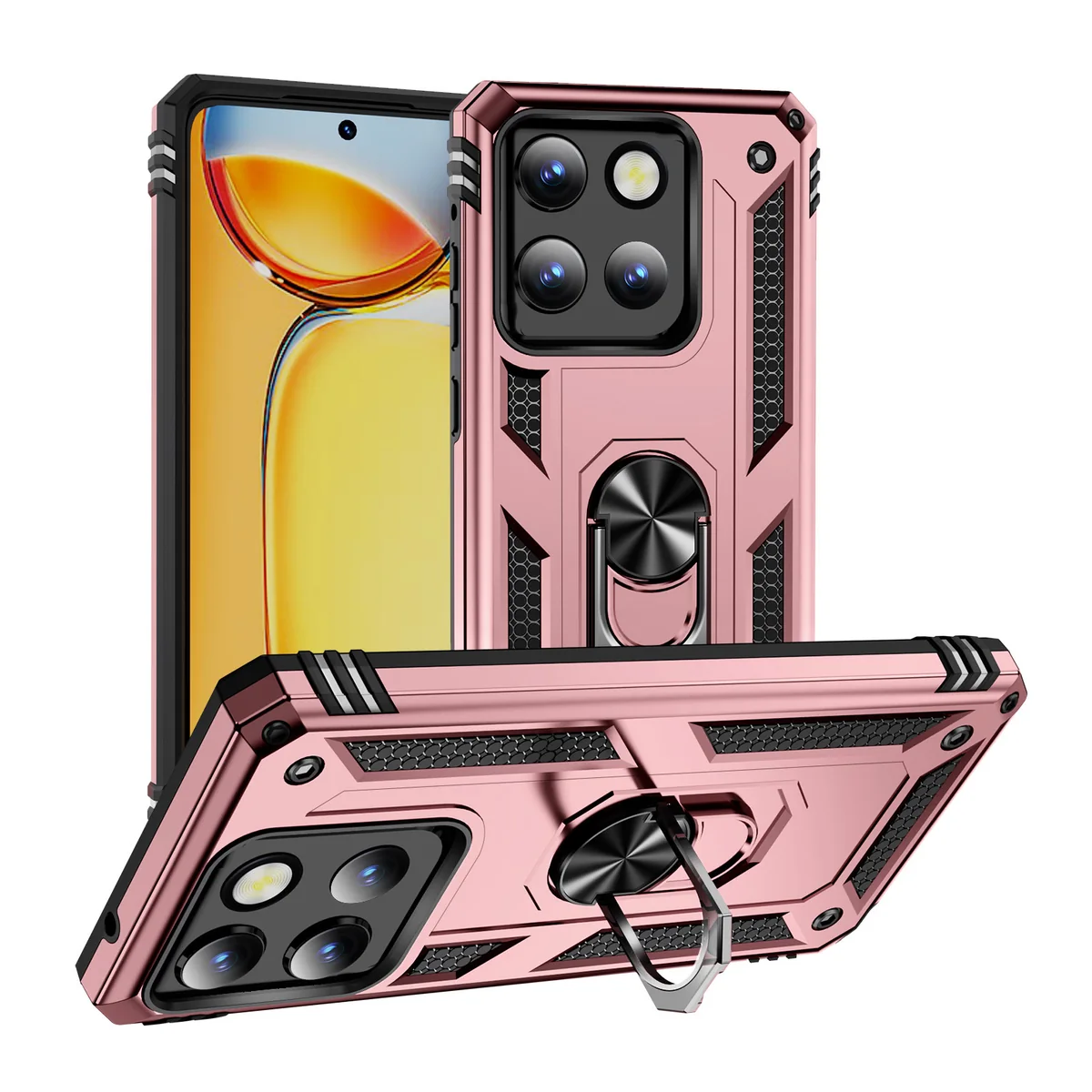 cross-border e-commerce compatible with MOTO G STYLUS5G 2025 Trooper shockproof kickstand armor phone case 2-in-1