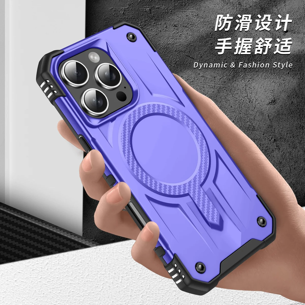 cross-border compatible with IP16ProMax Starship magnetic car-mount compatible reinforced corner air cushions wireless charging phone case direct source factory