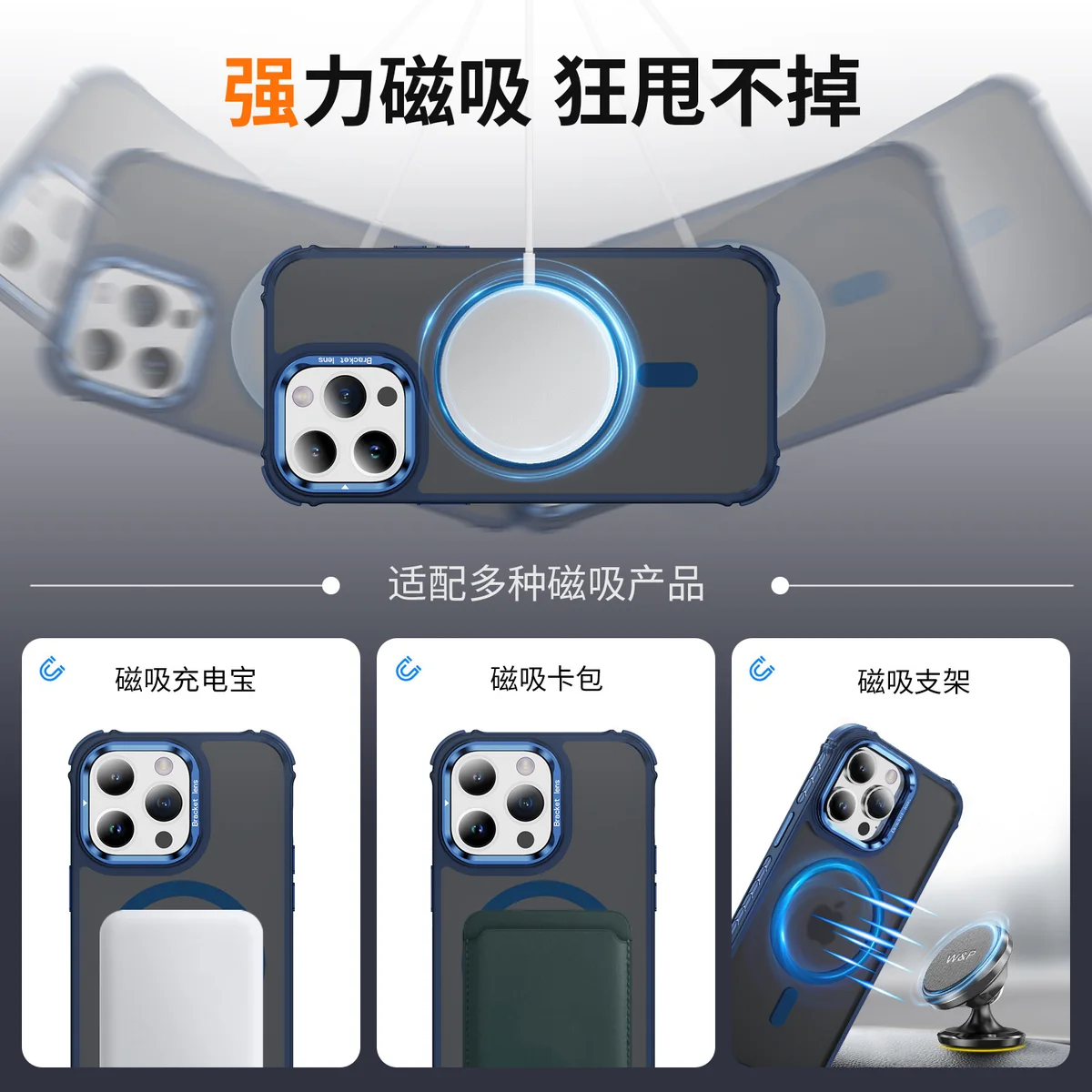 cross-border compatible with Apple iPhone13Pro rainbow 1 No. soft-touch magnetic ring kickstand phone case camera-ring kickstand