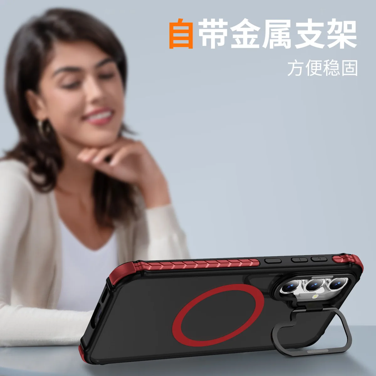 cross-border compatible with Samsung S24FE rainbow 1 No. soft-touch magnetic ring kickstand phone case camera-ring kickstand direct source factory