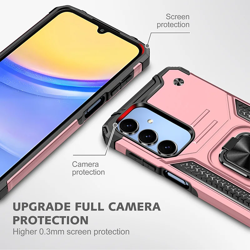 cross-border e-commerce compatible with Samsung A16 Kemeng armor shockproof phone case car mount direct manufacturer