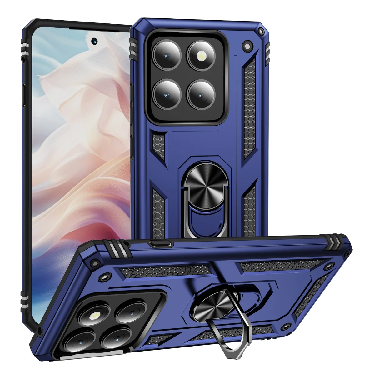 cross-border e-commerce compatible with MOTO edge 2025 Trooper shockproof kickstand armor phone case 2-in-1 car-mount compatible