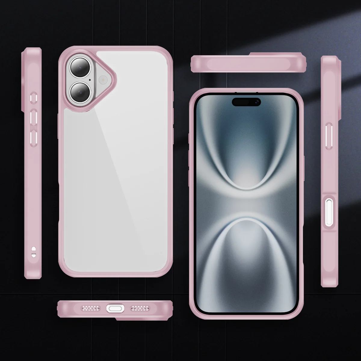 cross-border compatible with Apple IP16 EyeShip ultra-clear 2.5 acrylic +1.8TPU shockproof phone case new arrival