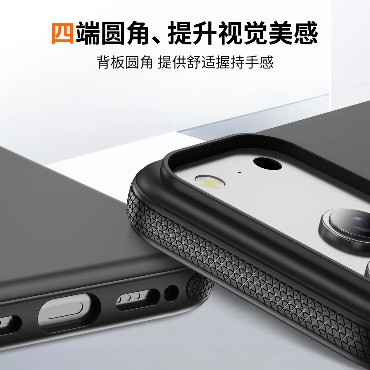 cross-border compatible with iPhone17Pro kickstand case original-style shockproof phone case PC case soft-touch case scratch-resistant