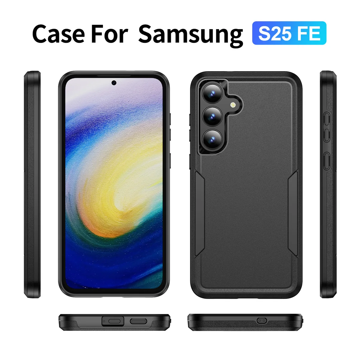 cross-border compatible with Samsung S25FE Explorer without ring 2-in-1 wireless charging shockproof phone case manufacturer