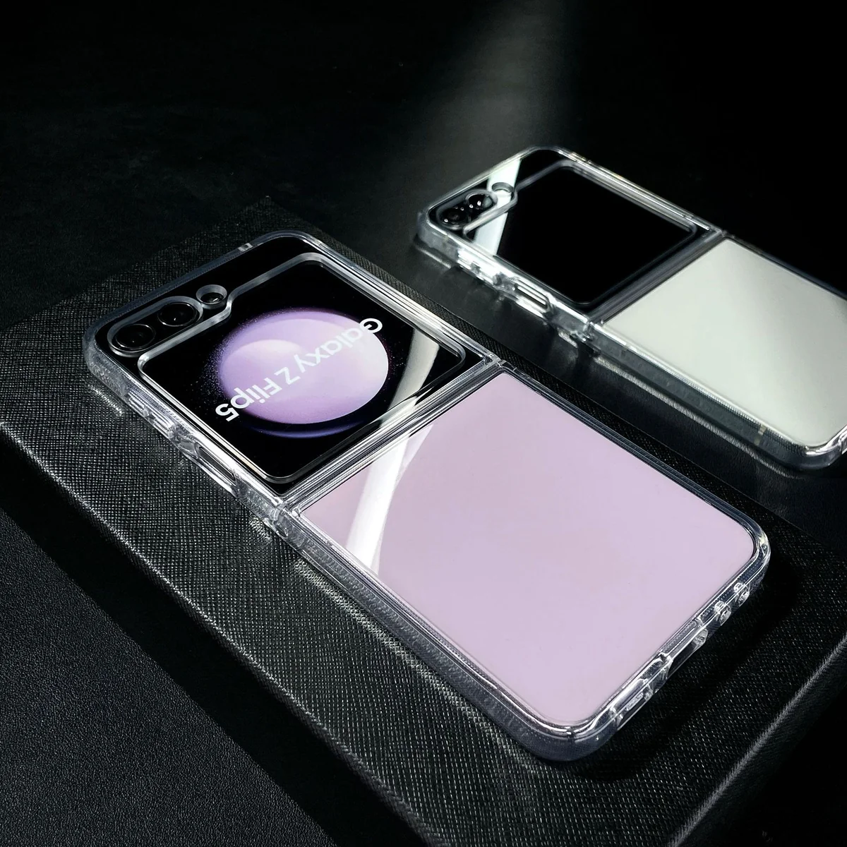 cross-border compatible with Samsung Z Flip 6 foldable one-piece case phone case Bayer anti-yellowing changing ultra-clear Z Flip7
