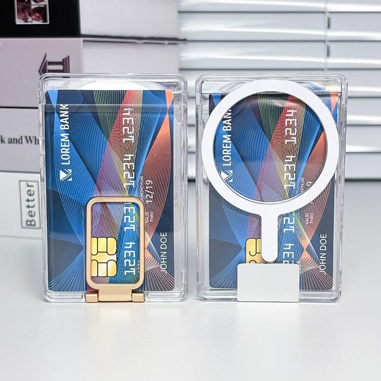 card holder magnetic ring kickstand dual-card PC scratch-resistant fully adjustable kickstand phone case accessories magnetic attachment manufacturer in stock