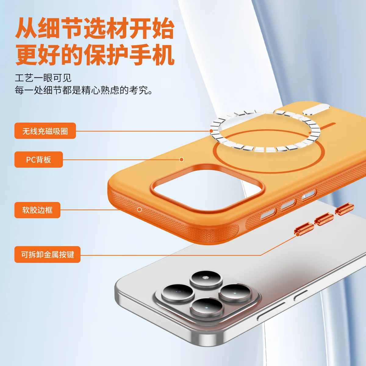 cross-border compatible with Xiaomi 17 5G kickstand case two-tone original-style magnetic ring soft-touch anti-slip texture phone case wireless charging