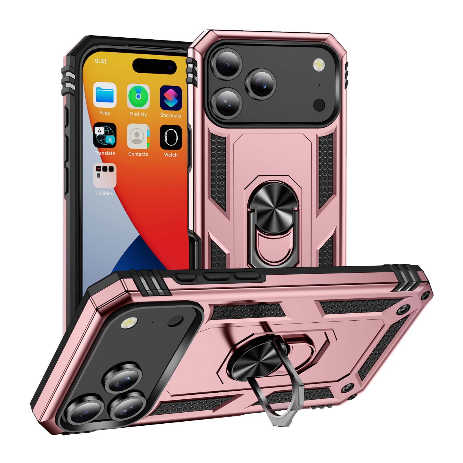 Rugged Ring-Stand Phone Case with Sliding Camera Cover - Image 7