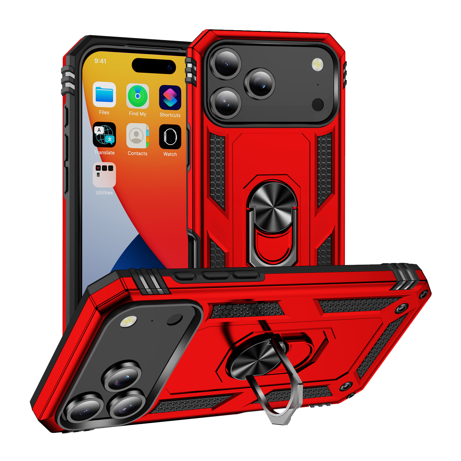 Rugged Ring-Stand Phone Case with Sliding Camera Cover - Image 8