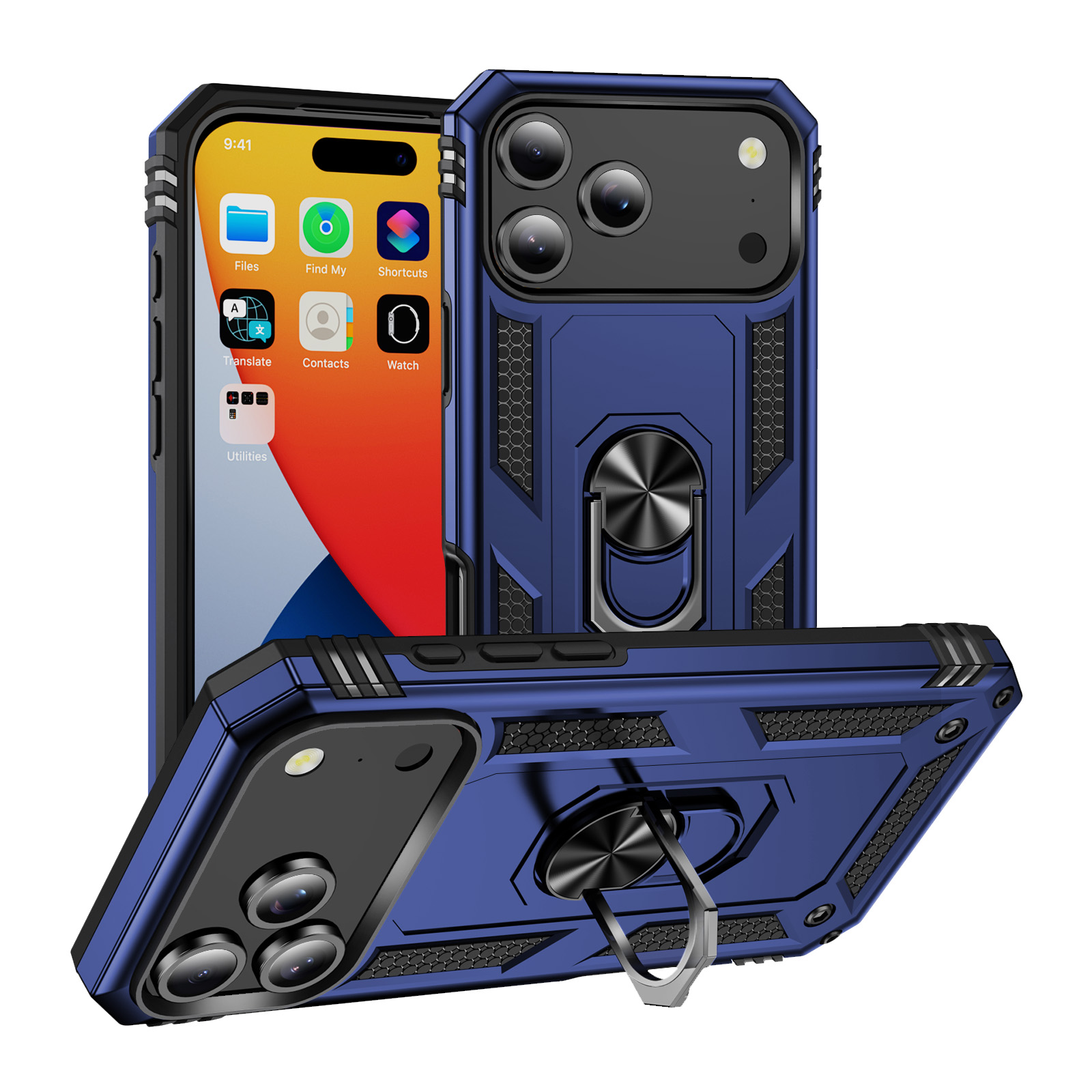Rugged Ring-Stand Phone Case with Sliding Camera Cover - Image 9