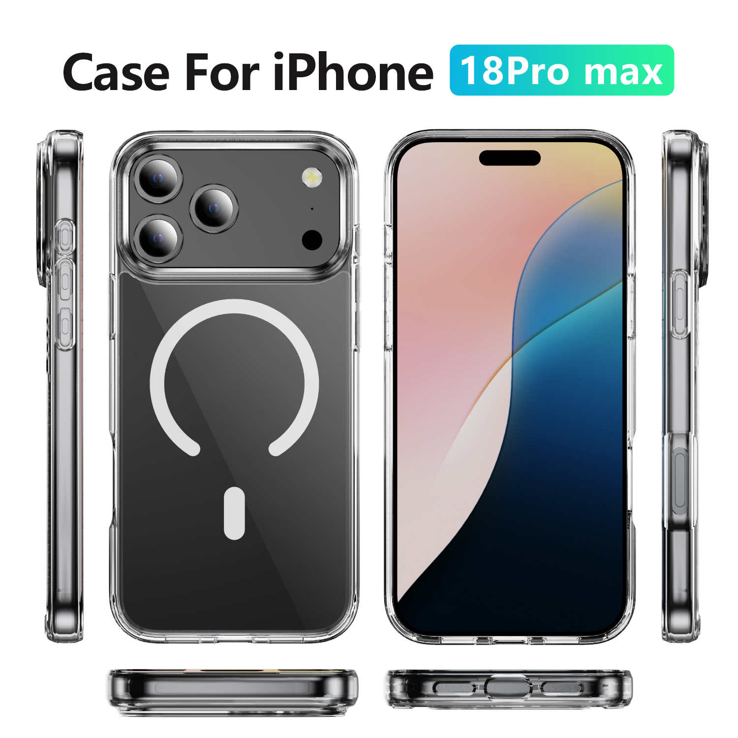 Clear TPU + Acrylic Shockproof Phone Case - Image 5