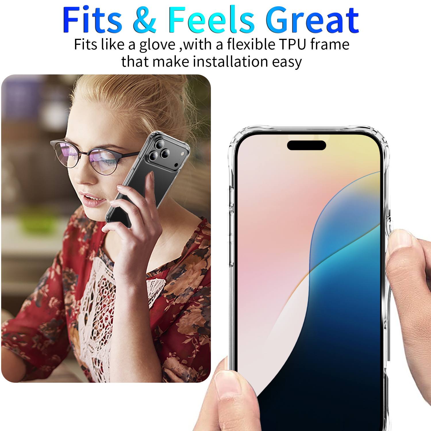 Clear Acrylic Shockproof Corner Phone Case - Image 3