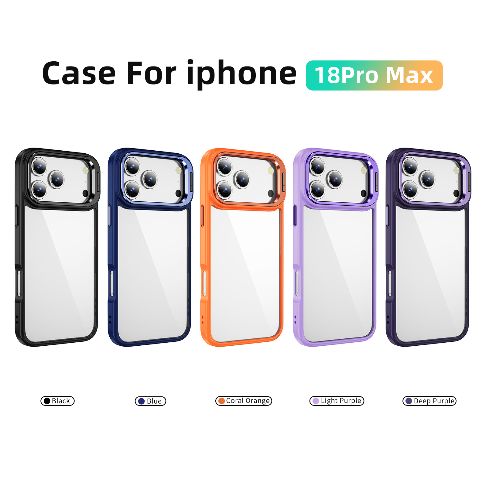 Magnetic Camera Ring Kickstand Phone Case