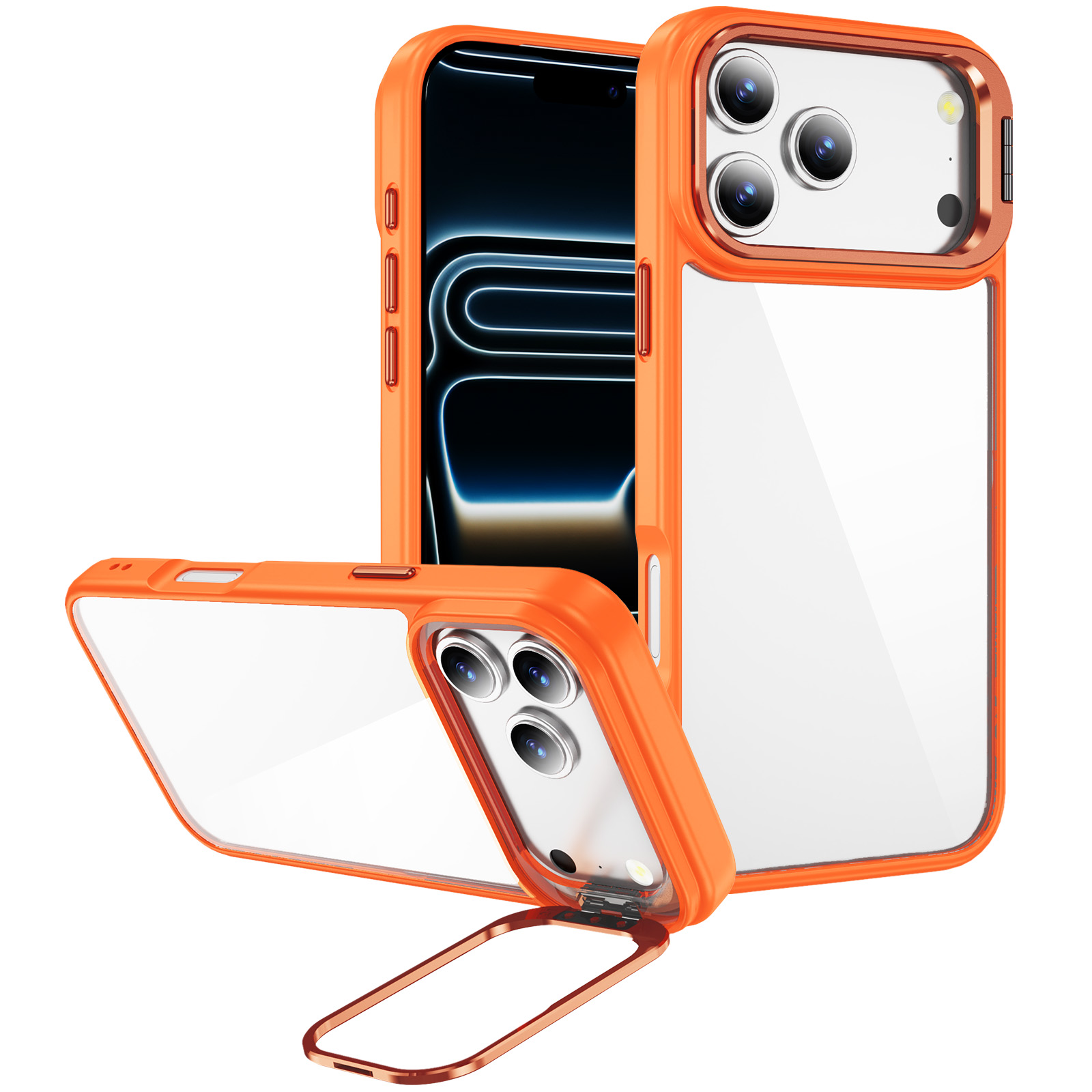 Magnetic Camera Ring Kickstand Phone Case - Image 3