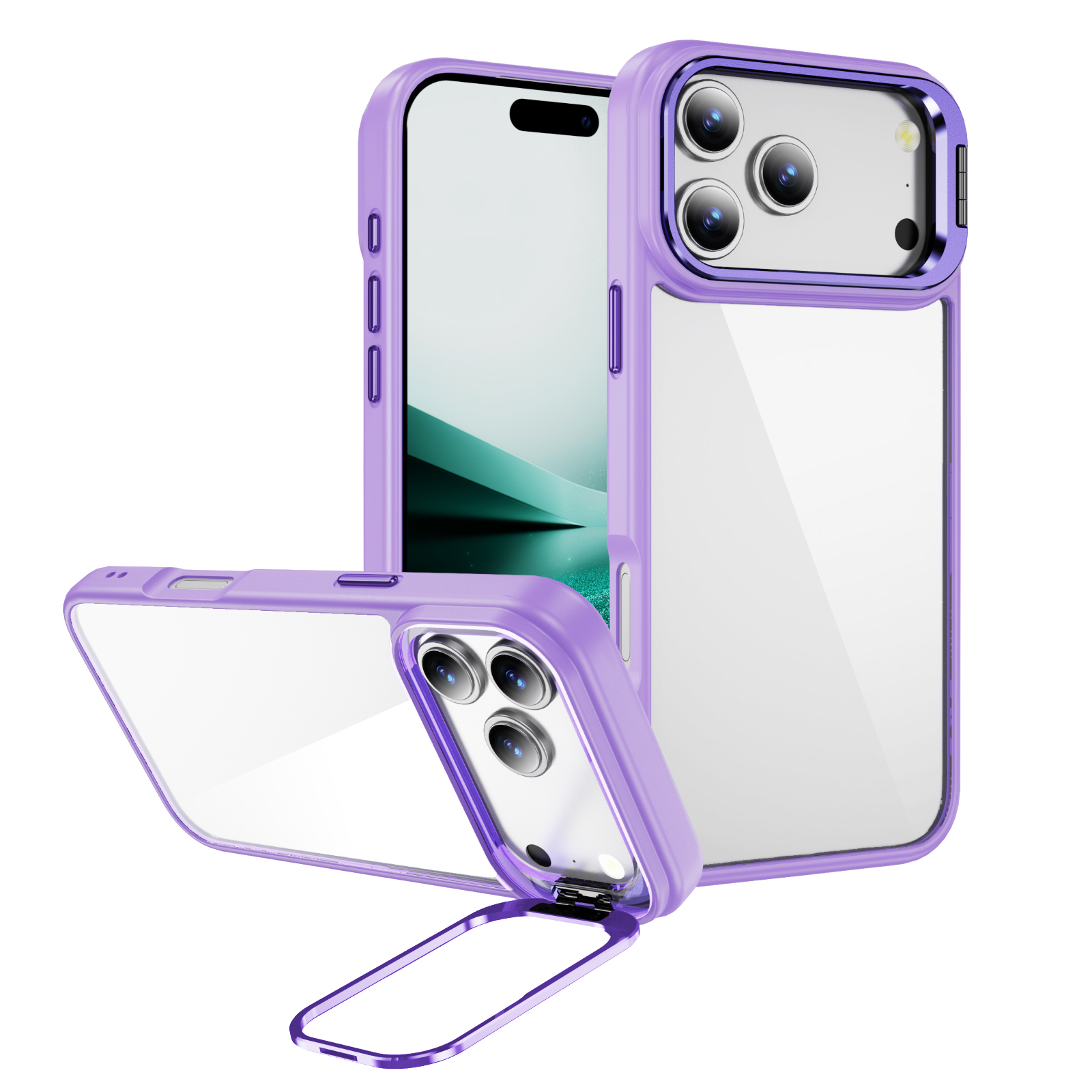 Magnetic Camera Ring Kickstand Phone Case - Image 4