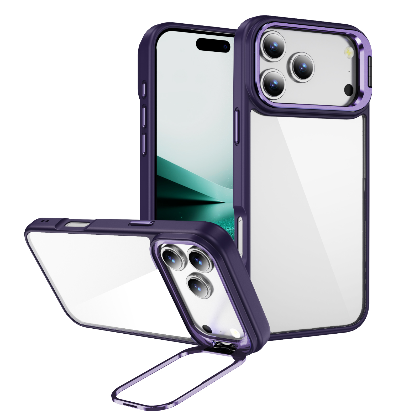 Magnetic Camera Ring Kickstand Phone Case - Image 5