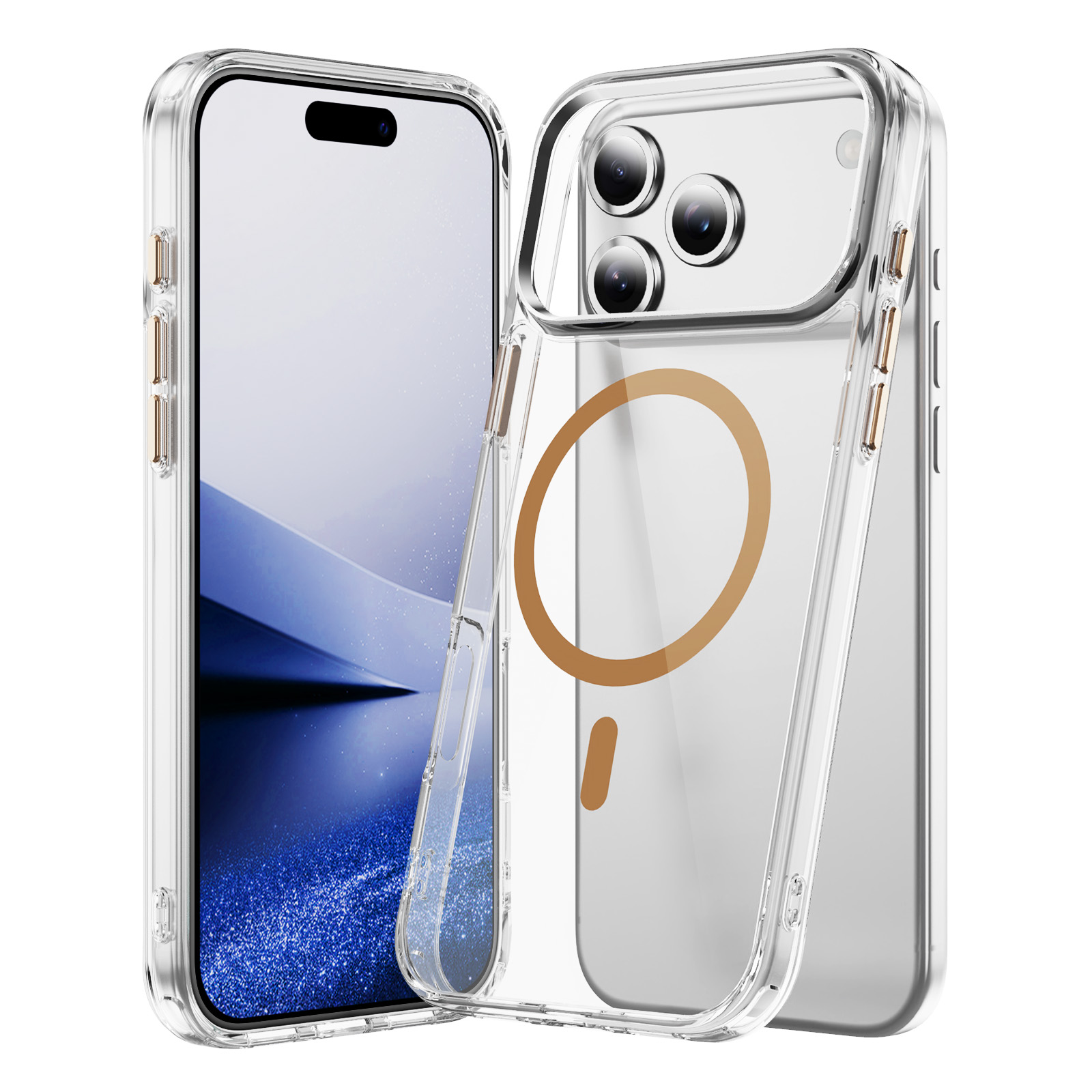 Anti-Yellowing Clear Magnetic Shockproof Case - Image 2