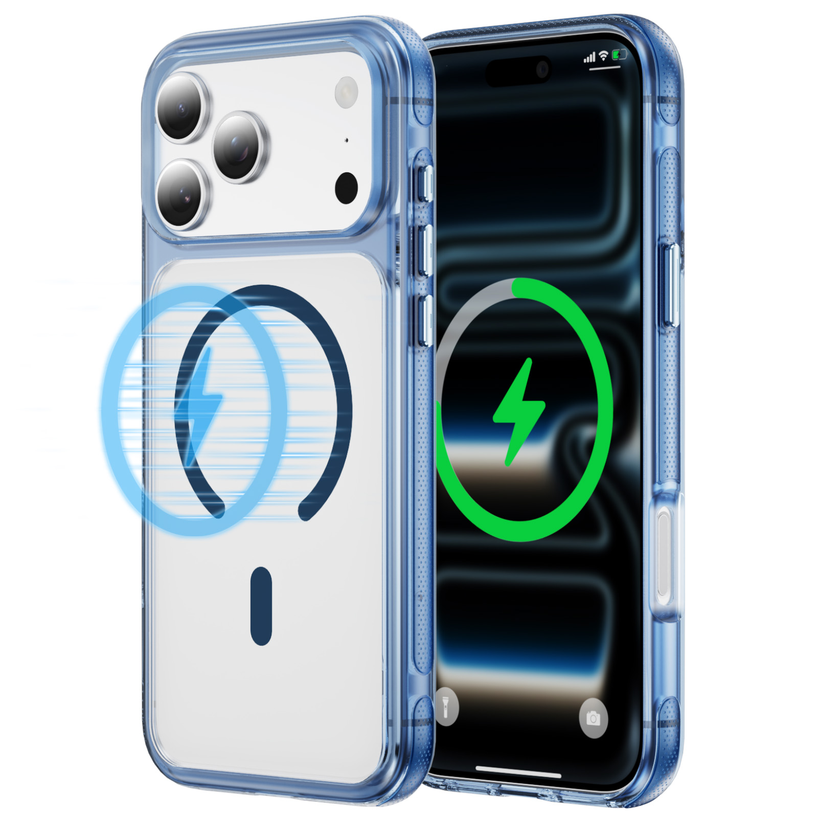 Clear Magnetic TPU + Acrylic Case with 360 Degree Stand - Image 4