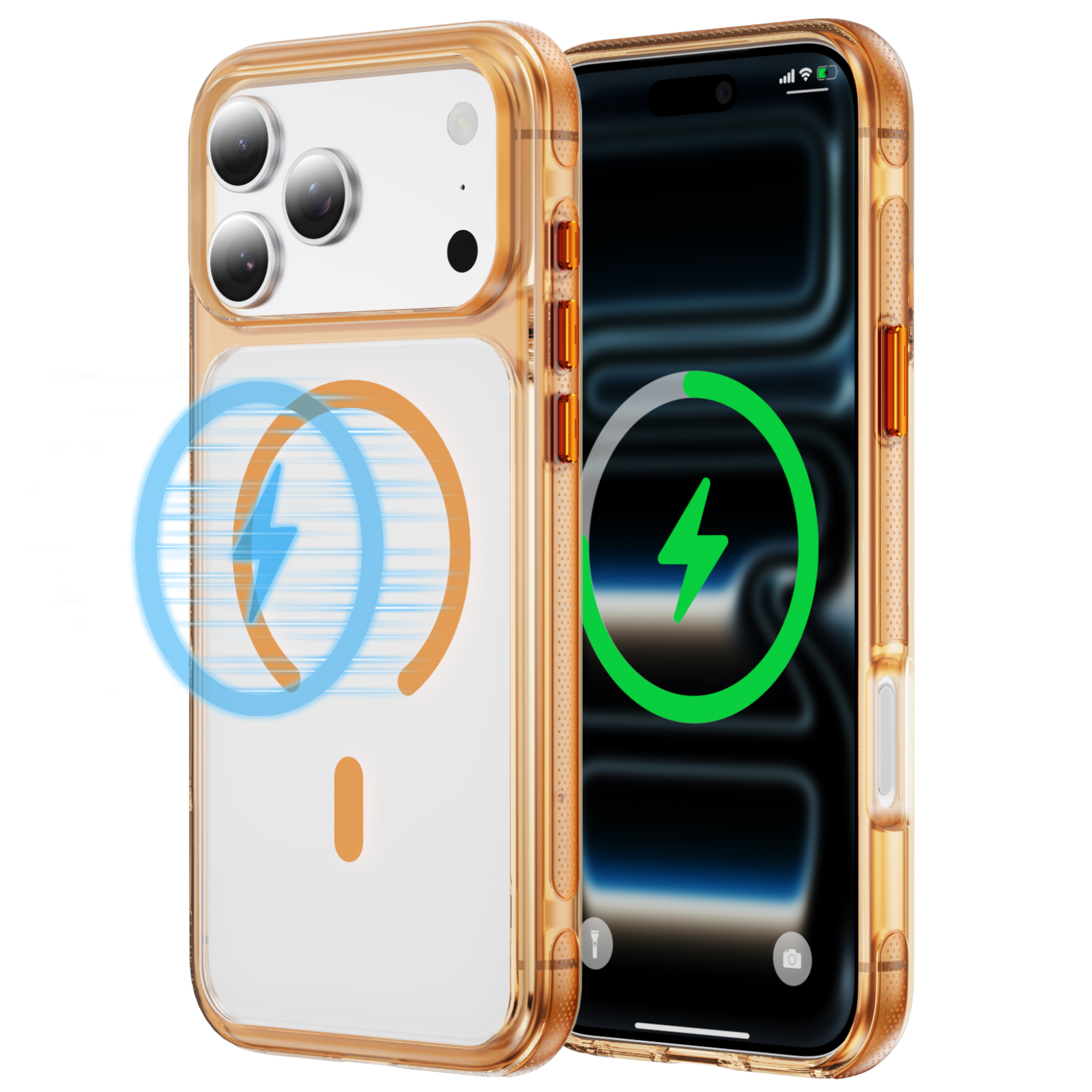 Clear Magnetic TPU + Acrylic Case with 360 Degree Stand - Image 5