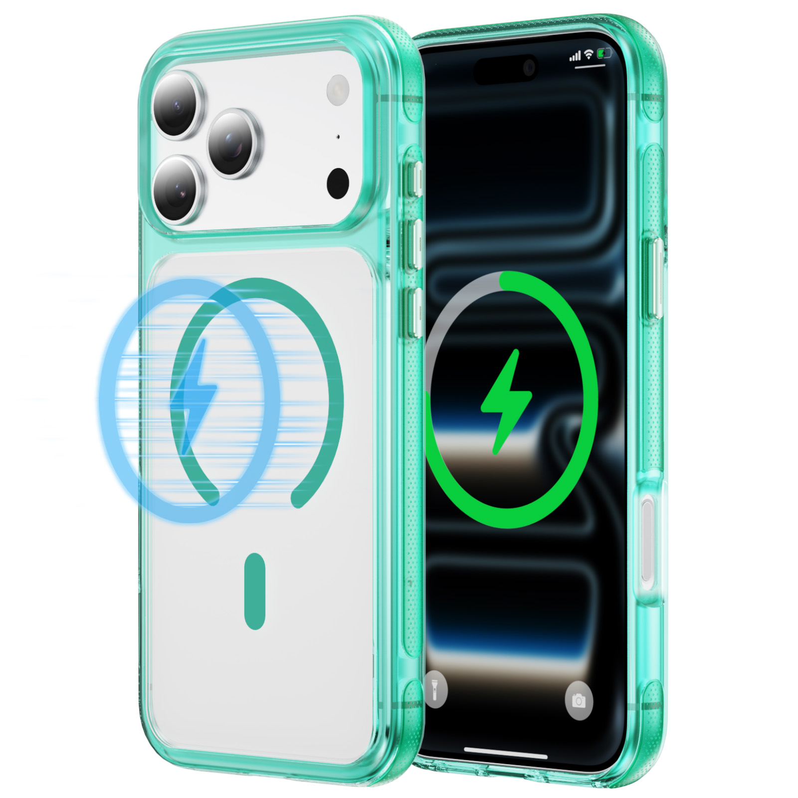 Clear Magnetic TPU + Acrylic Case with 360 Degree Stand - Image 8