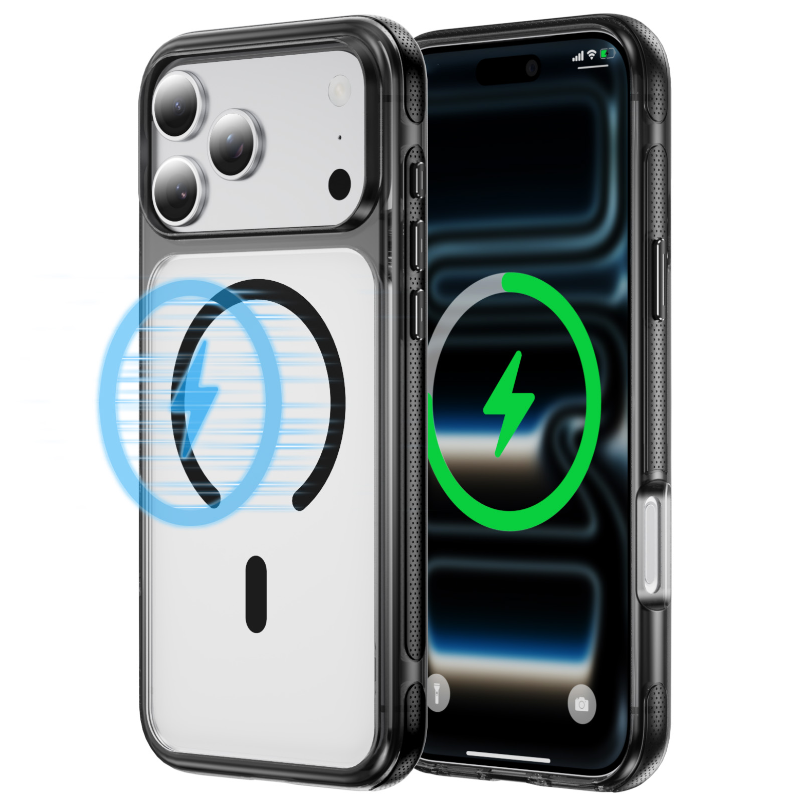 Clear Magnetic TPU + Acrylic Case with 360 Degree Stand - Image 10