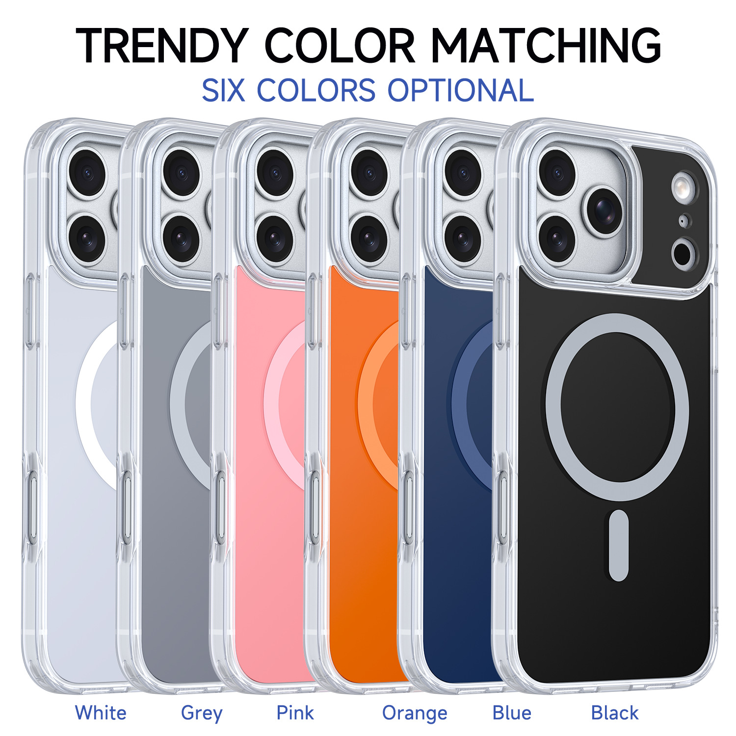 Magnetic Mirror Acrylic Phone Case with Rotating Stand