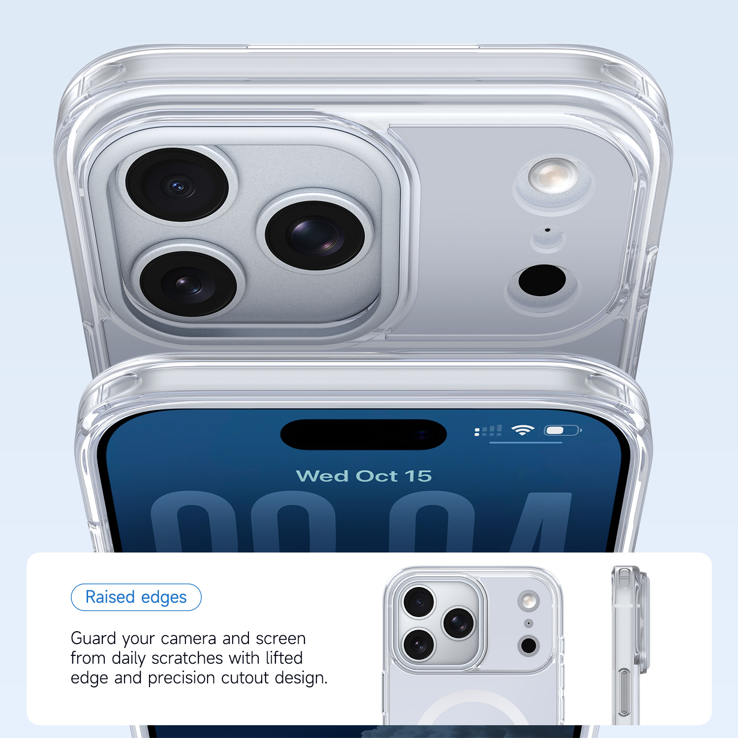 Magnetic Mirror Acrylic Phone Case with Rotating Stand - Image 4