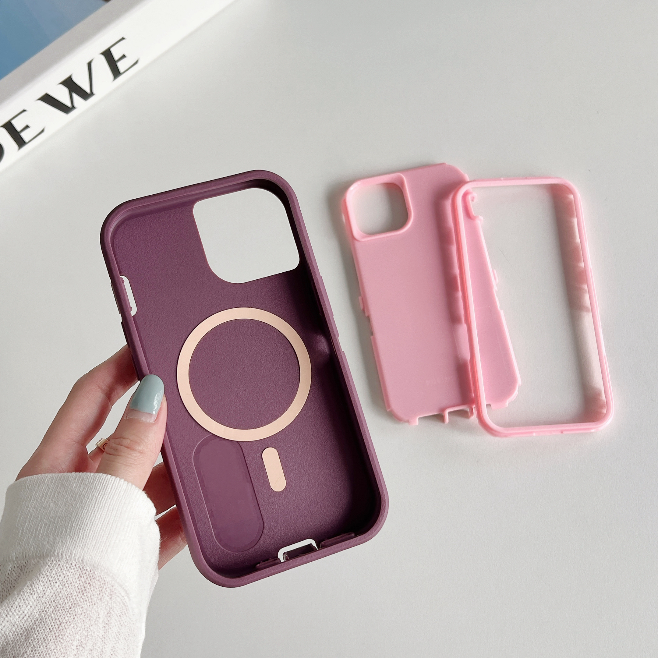 Rugged Magnetic Phone Case with Hidden Stand - Image 2