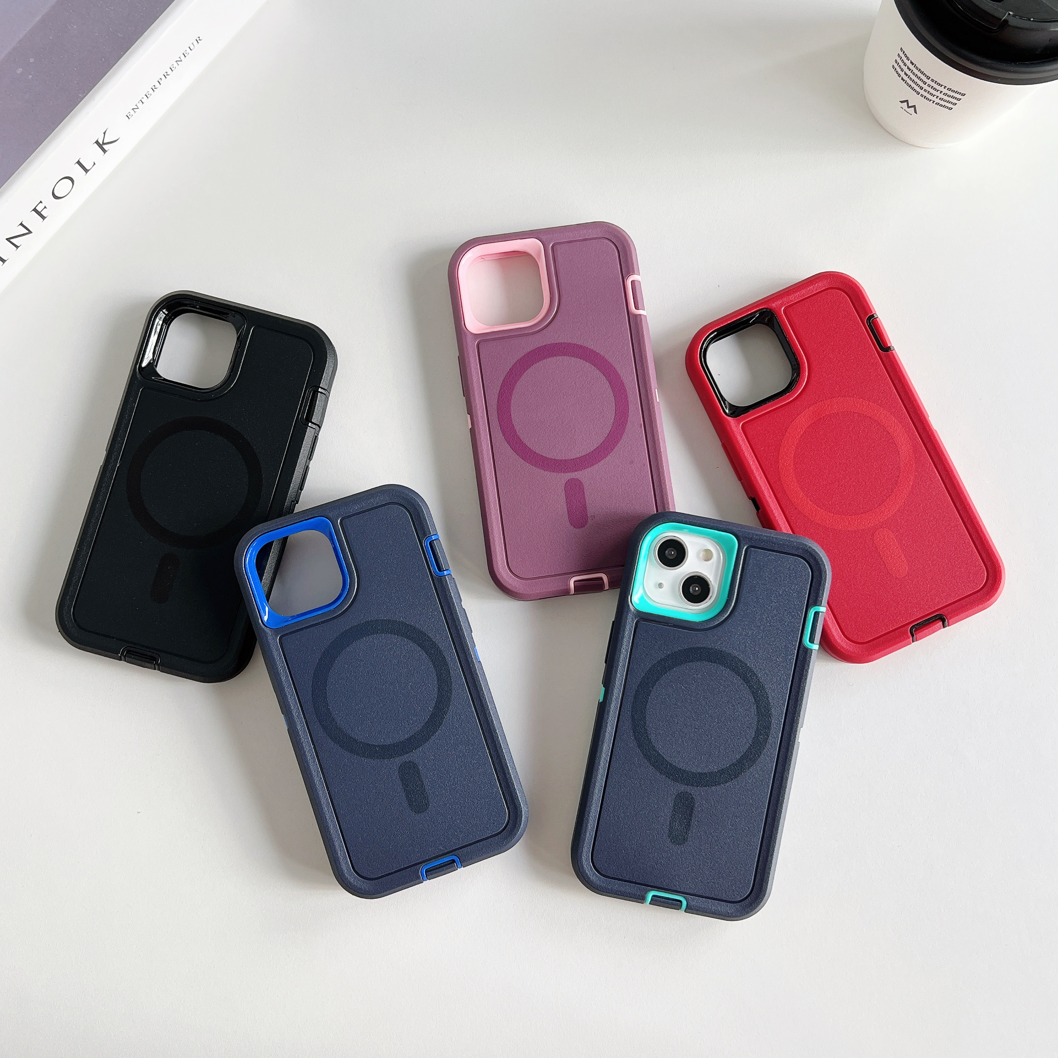 Rugged Magnetic Phone Case with Hidden Stand - Image 5