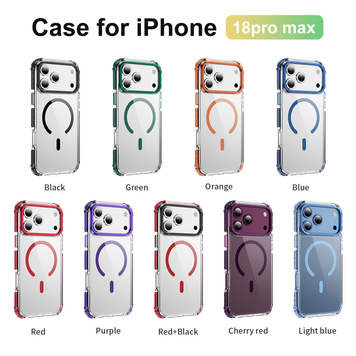 Two-Tone Shockproof Case with Metal Camera Frame