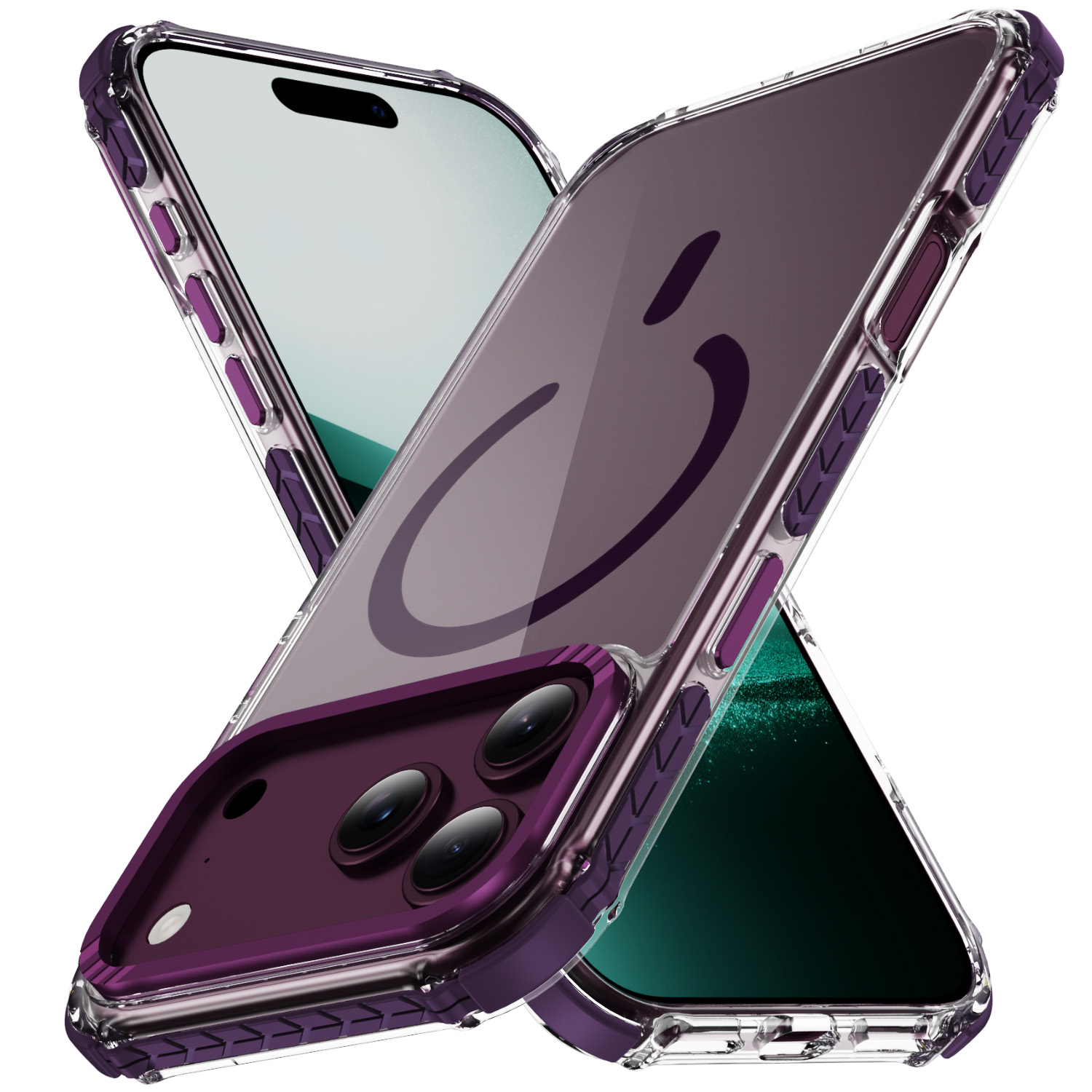 Two-Tone Shockproof Case with Metal Camera Frame - Image 2