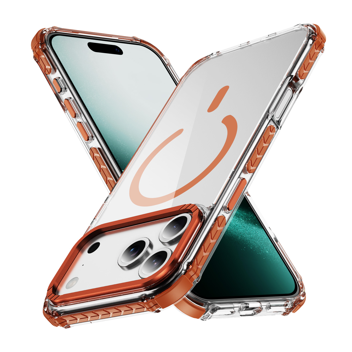Two-Tone Shockproof Case with Metal Camera Frame - Image 3