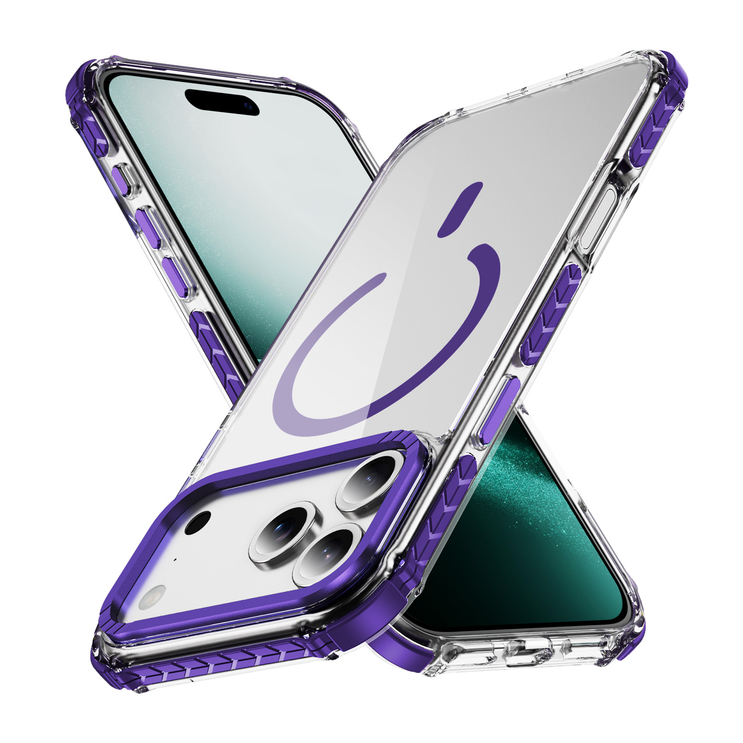 Two-Tone Shockproof Case with Metal Camera Frame - Image 5