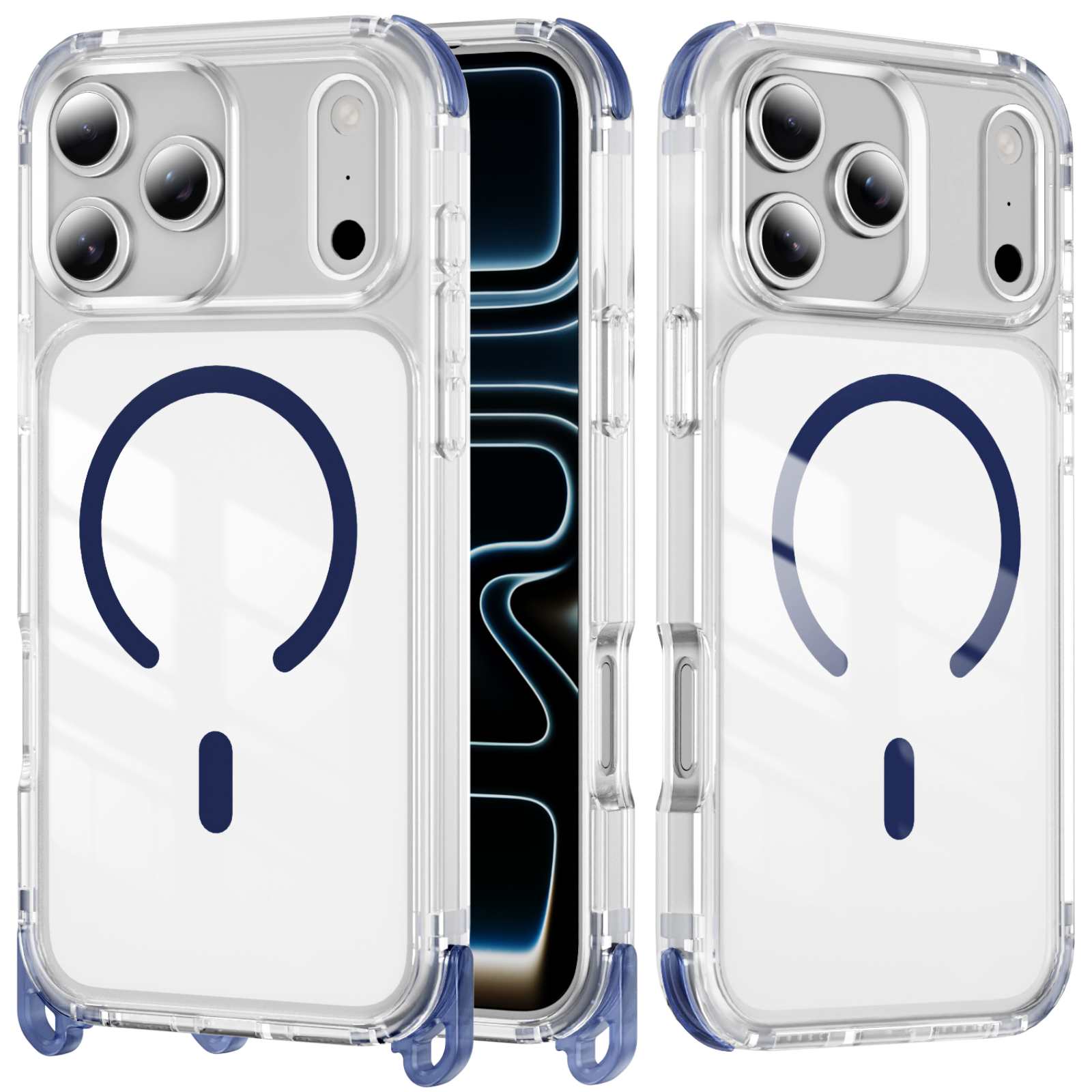 Clear Magnetic Protective Case with Detachable Corner Pads - Image 6